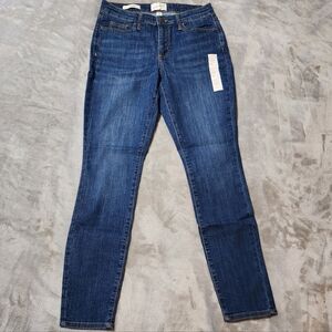 Universal Thread Mid Rise Skinny Jeans | Size 6/28R Dark Wash Stretch Denim